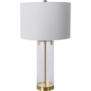 Wanaka 28 inch 100 watt Brass Table Lamp Portable Light