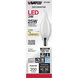 Lumos LED Candelabra Candelabra 3.00 watt 2700K LED Filament
