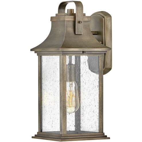 Grant Outdoor Wall Mount Lantern in Burnished Bronze