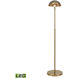 Alda 53.5 inch 3.00 watt Aged Brass Floor Lamp Portable Light