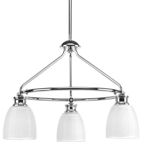 Lucky 3 Light 22 inch Polished Chrome Chandelier Ceiling Light