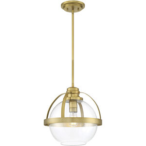 Pendleton 1 Light 14 inch Warm Brass Pendant Ceiling Light, Essentials