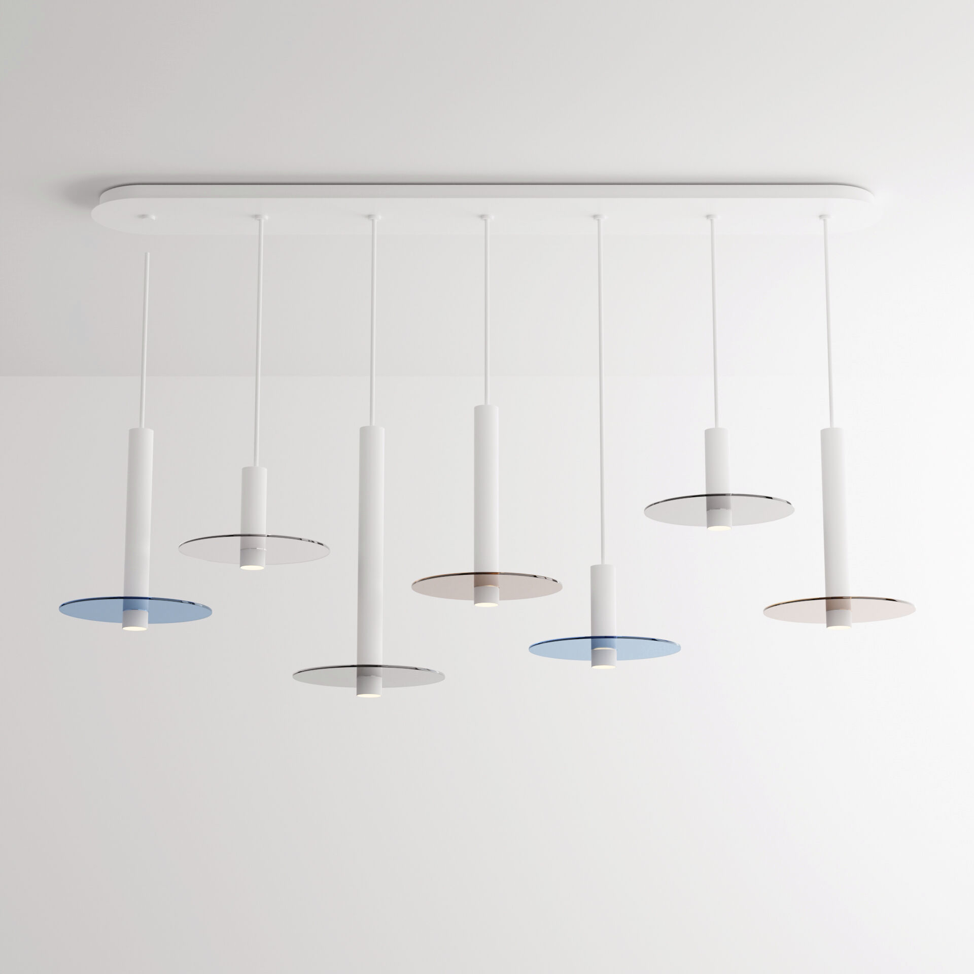 Combi LED 49 inch Matte White Pendant Ceiling Light