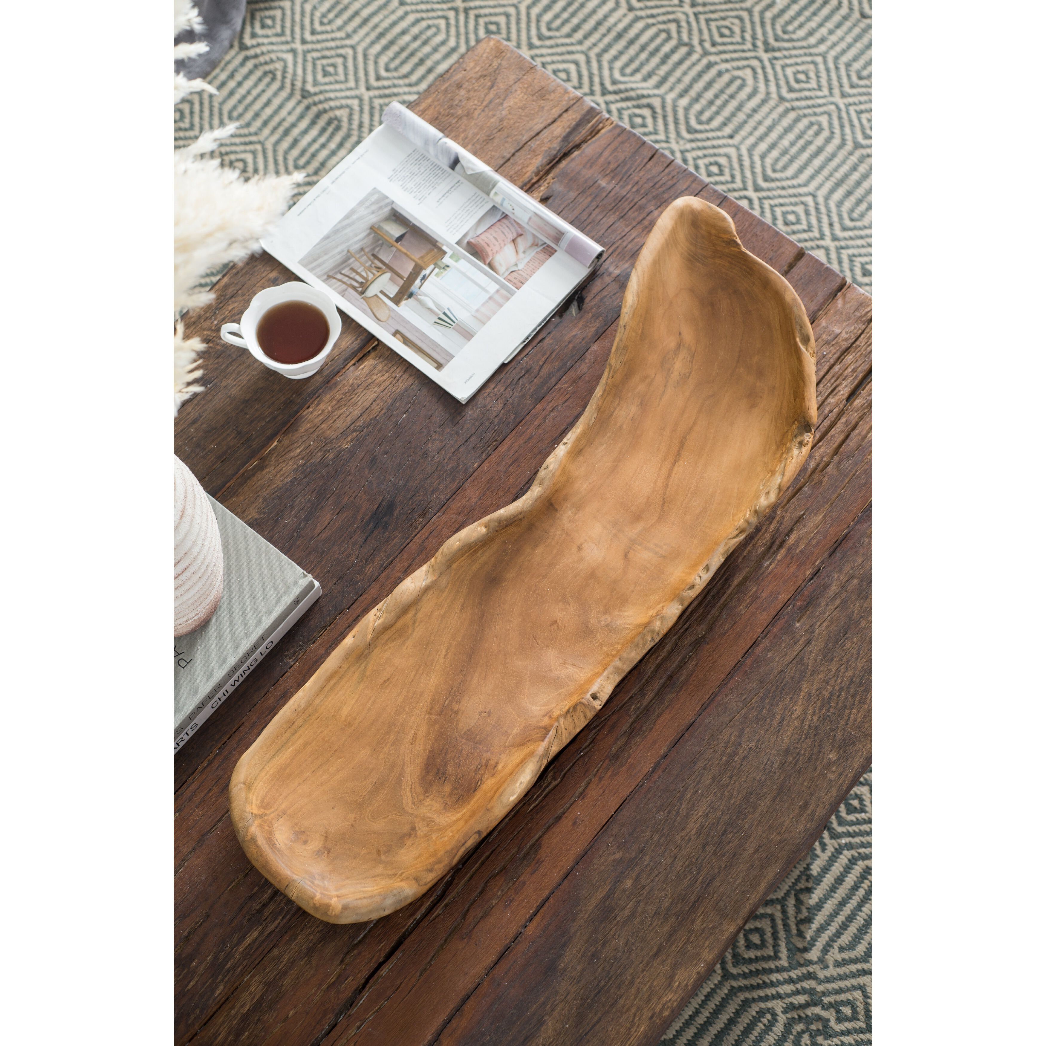 Anita 30.7 X 9.1 inch Brown Decorative Plate