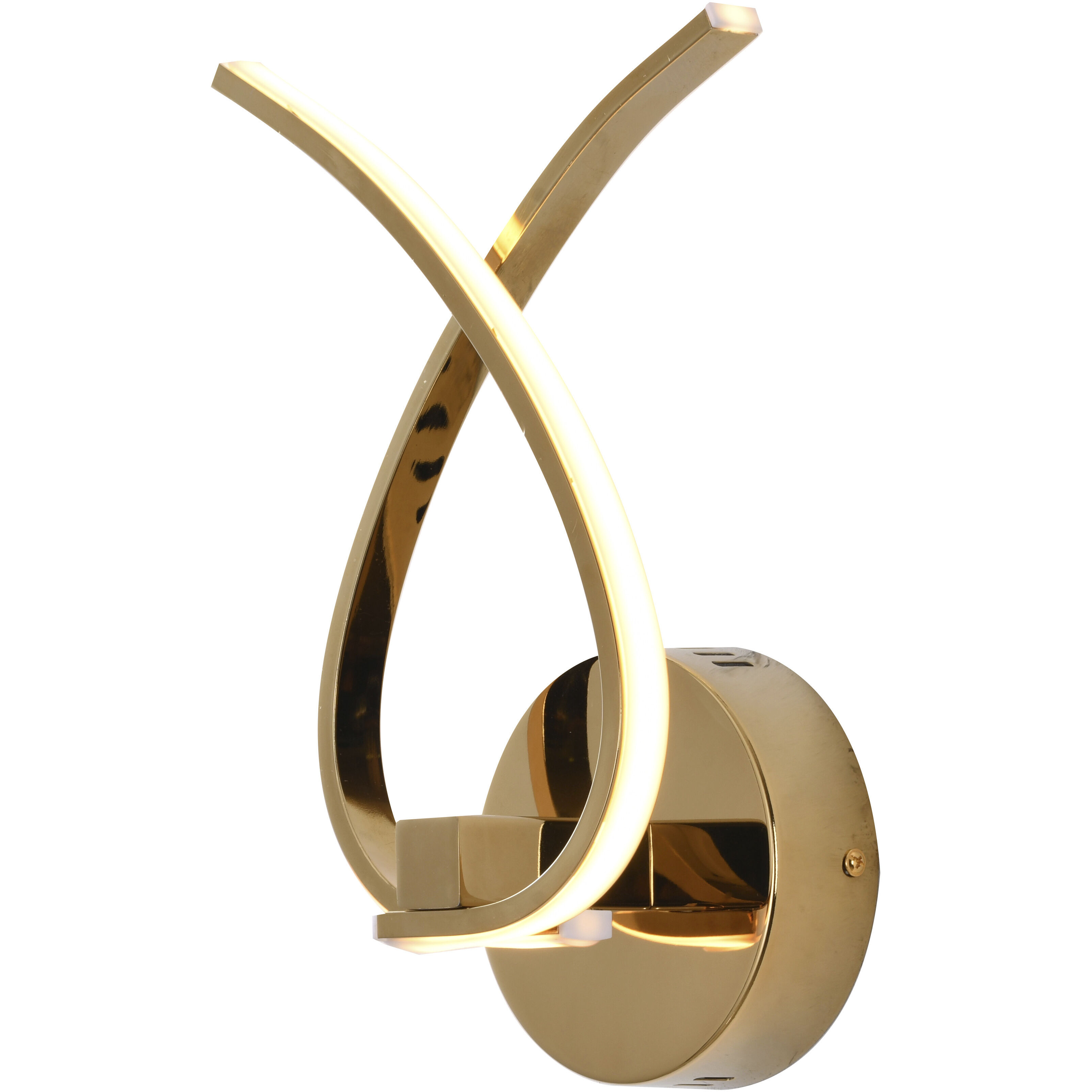 Canada Wall Sconce Wall Light, Gold Aluminum Frame
