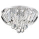 Glisten 5 Light 16 inch Polished Chrome Flush Mount Ceiling Light