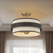 Harbor Wrap 3 Light 16 inch Legacy Brass and Dark Bronze Semi Flush Ceiling Light