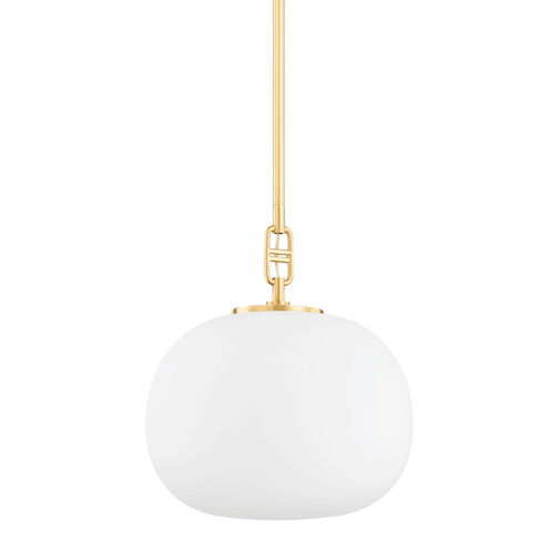 Ingels 1 Light 11 inch Aged Brass Pendant Ceiling Light