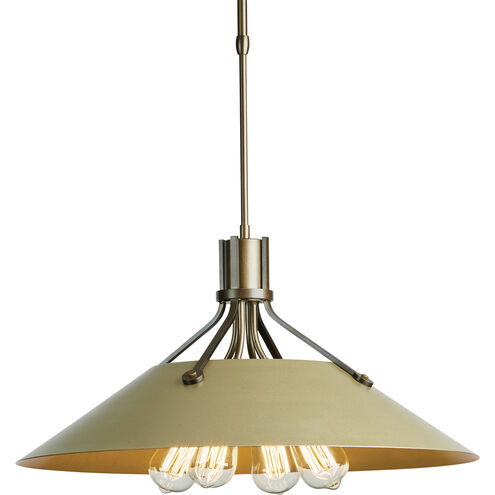 Henry 4 Light 23 inch Natural Iron/Dark Smoke Pendant Ceiling Light