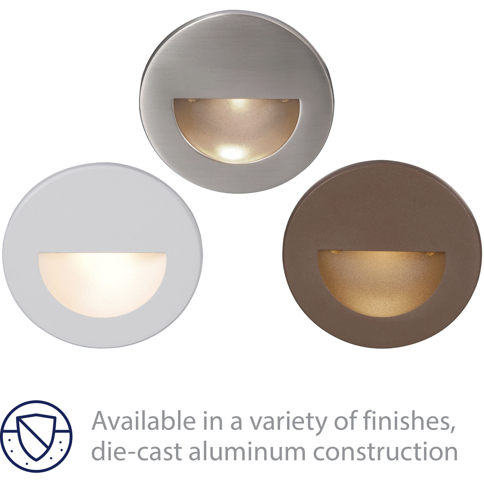 Tyler 120 3.8 watt Bronze Step and Wall Lighting in White, WAC Lighting