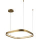 Yukon LED 19.75 inch Vintage Brass Pendant Ceiling Light