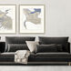 Plumage Beige and Blue and White Framed Art