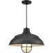 R-Series Satin Black 17 inch Warehouse Shade