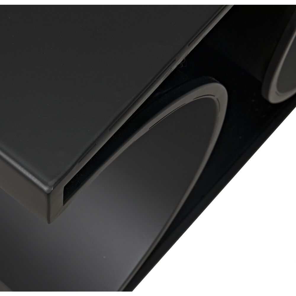 Alec 24 X 23.5 inch Matte Black Side Table