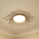 Yasmin LED 23.63 inch Natural Black Flush Mount Ceiling Light