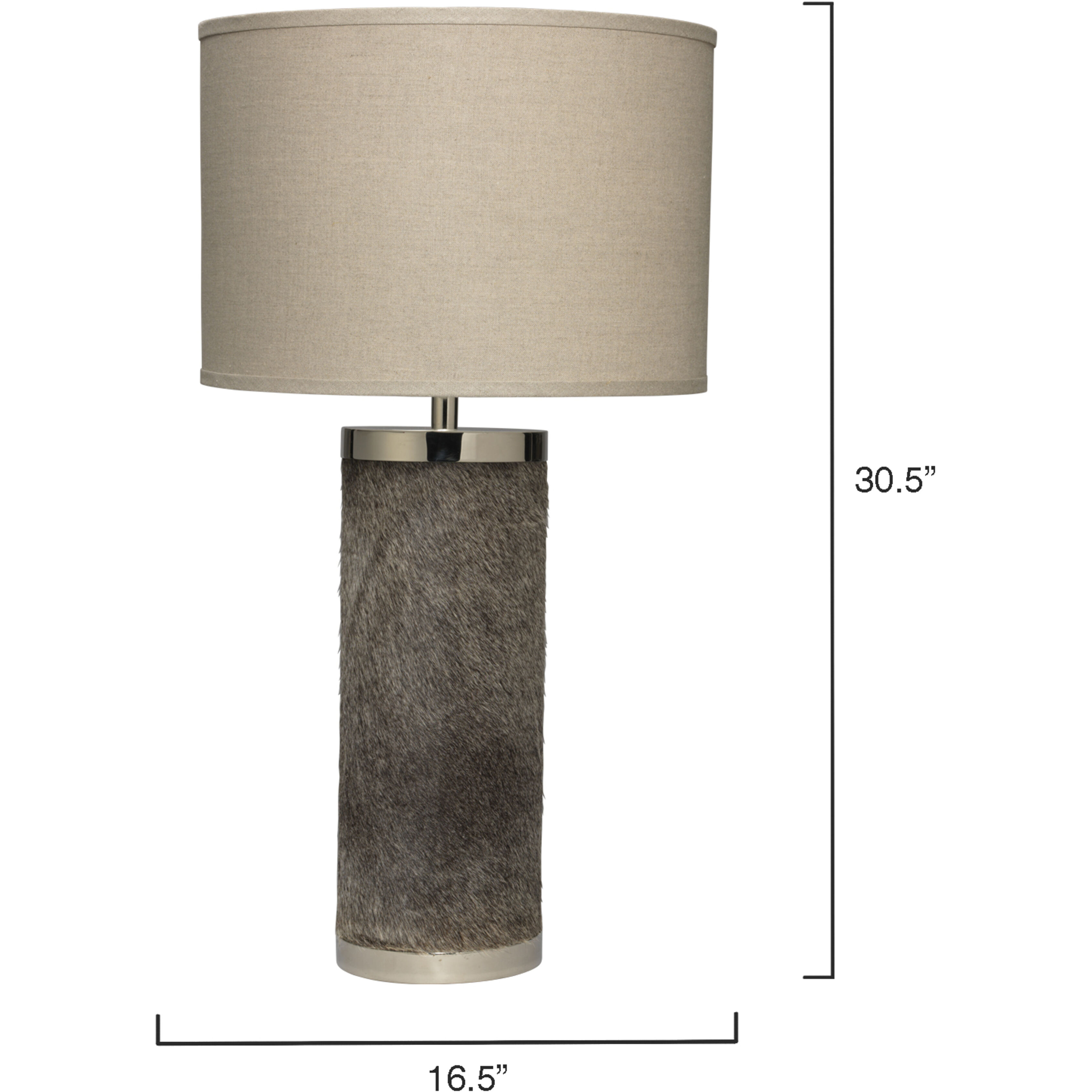 Column 30 inch 150.00 watt Grey Table Lamp Portable Light