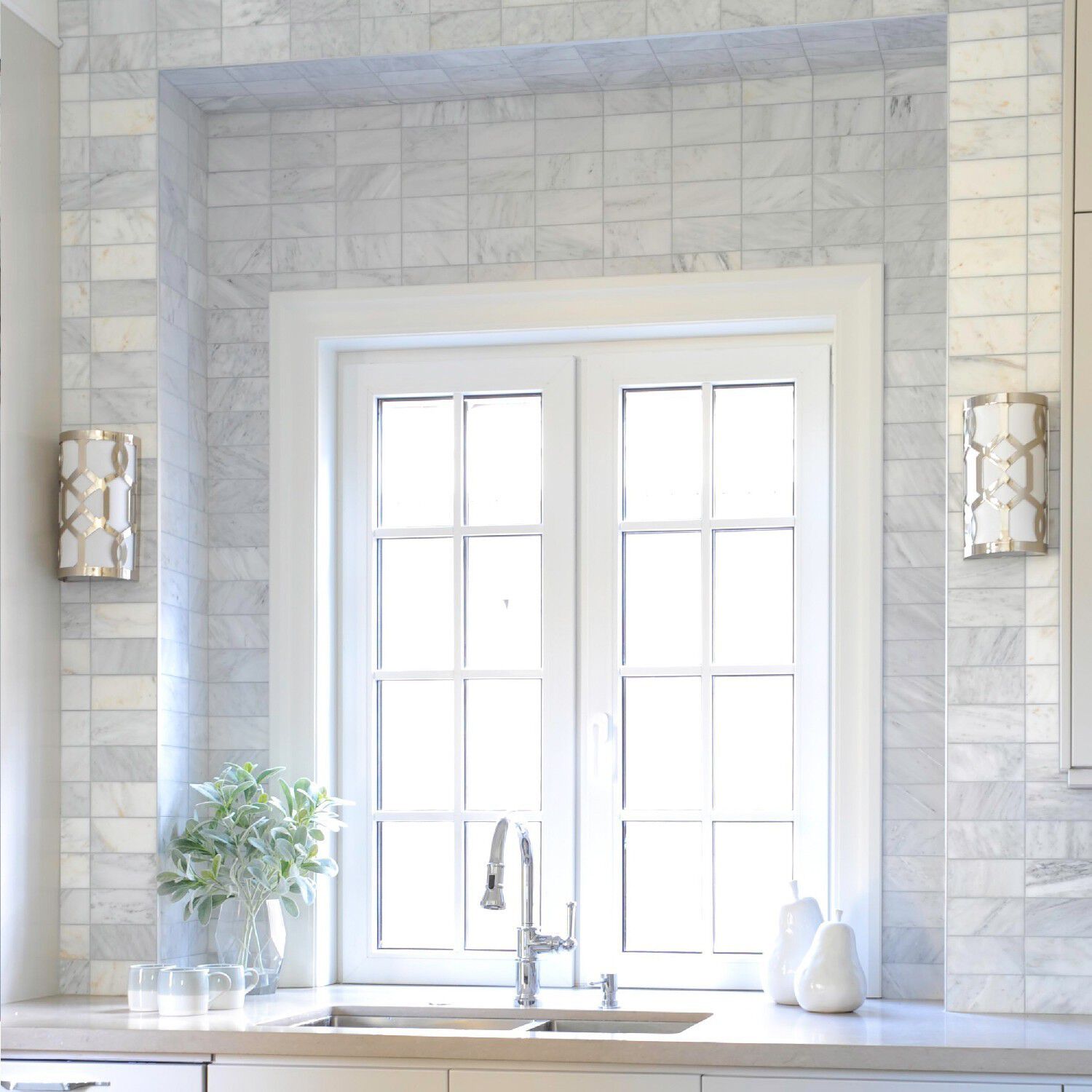 Jennings Bath Sconce Wall Light in Polished Nickel