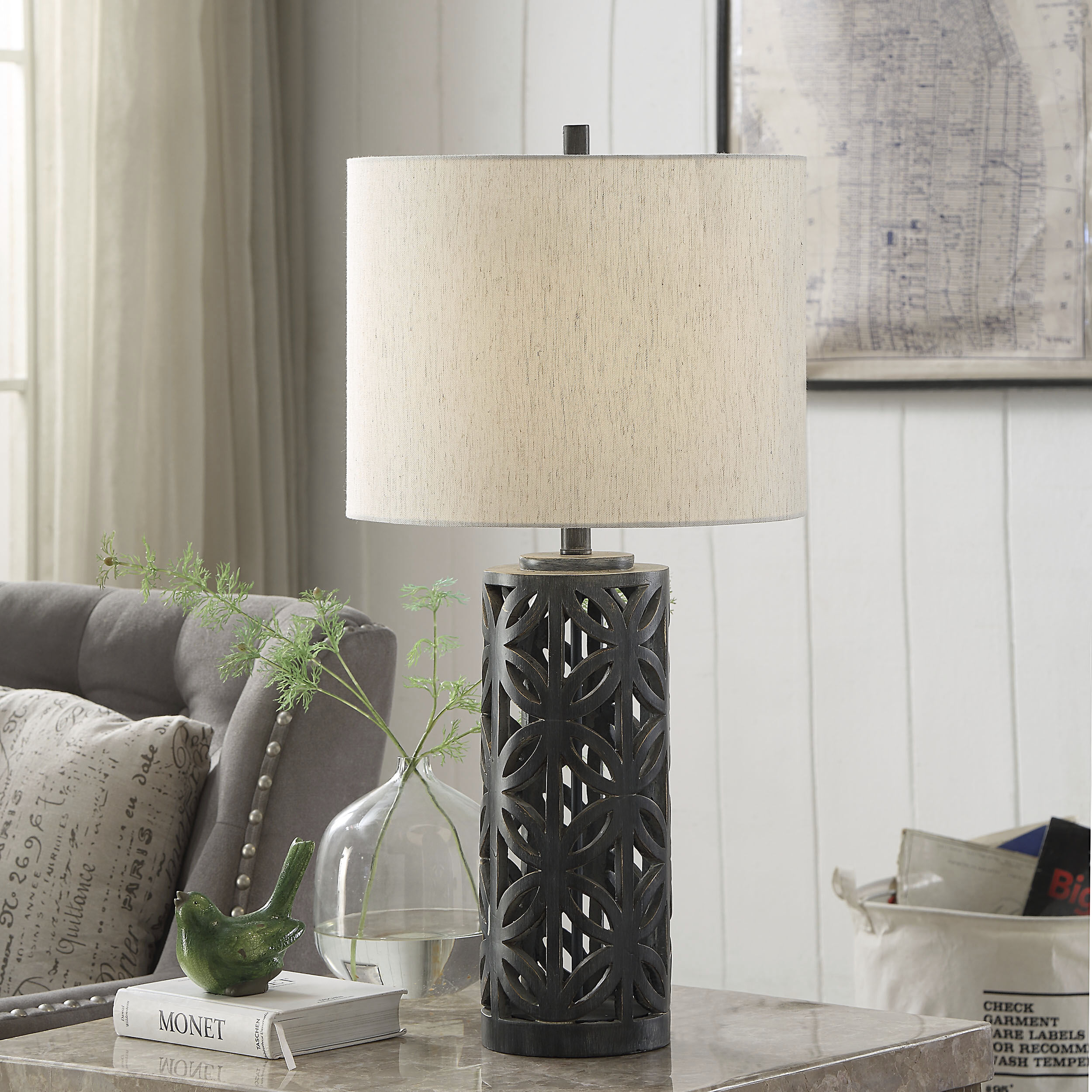 Black ceramic lamp base cheap