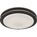 Clarion LED 15 inch Oil Rubbed Bronze Flush Mount Ceiling Light