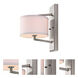 Monaco 1 Light 8 inch Satin Nickel Wall Sconce Wall Light