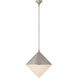 AERIN Sarnen LED 18.25 inch Burnished Silver Leaf Pendant Ceiling Light, Large