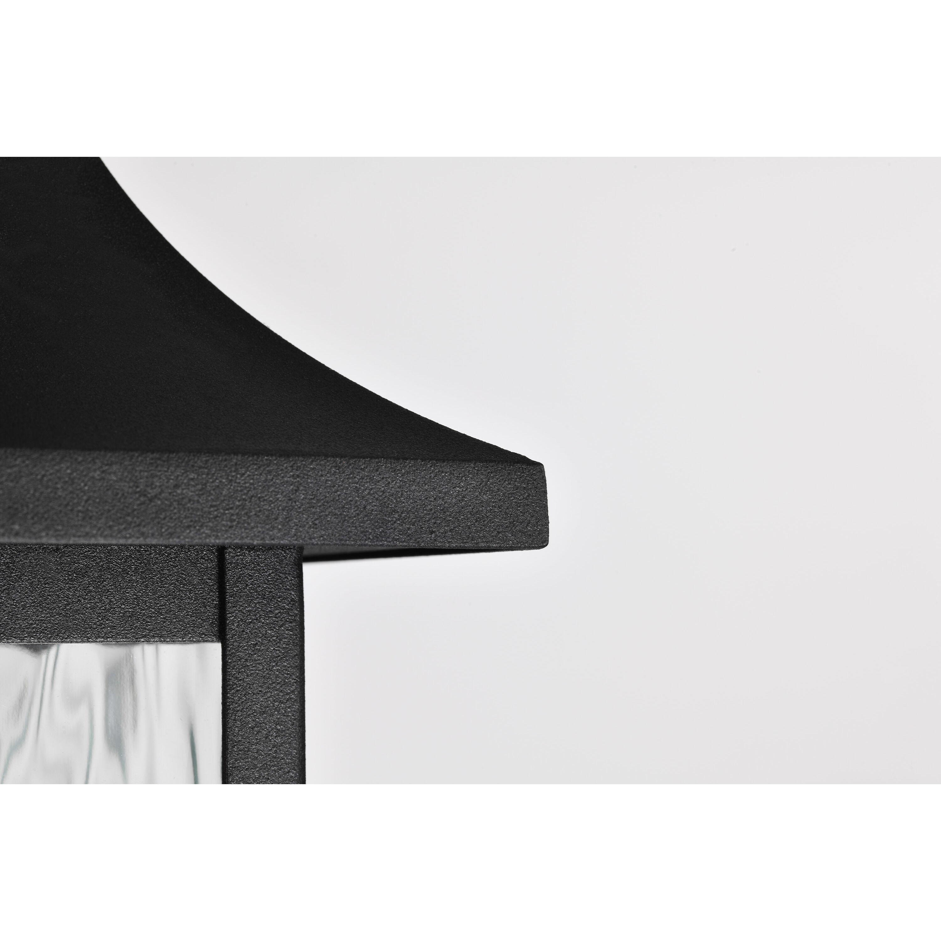 Austen 8 inch Matte Black Outdoor Hanging Lantern