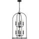 Leyden 8 Light 18 inch Matte Black Foyer Pendant Ceiling Light
