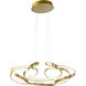 Canada LED 28 inch Gold Chandelier Ceiling Light