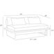 Fargo Shale and Weathered Teak Outdoor Settee