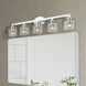 Bernardino 5 Light 44 inch Polished Chrome Vanity Wall Sconce Wall Light