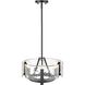 Aenon 3 Light 16.5 inch Matte Black Chandelier Ceiling Light