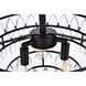 Mila 3 Light 16 inch Black Flush Mount Ceiling Light