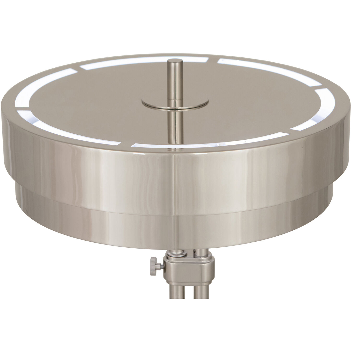 Elliott 43.75 inch 5.00 watt Polished Nickel Floor Lamp Portable Light