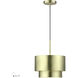 Zolana 1 Light 12 inch Antique Brass Pendant Ceiling Light
