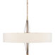 Lamont 6 Light 32 inch Antique Brass/Clear/Off White Chandelier Ceiling Light
