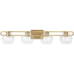 Codyn 4 Light 40 inch Satin Brass Bath Vanity Wall Light