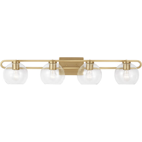 Codyn 4 Light 40 inch Satin Brass Bath Vanity Wall Light