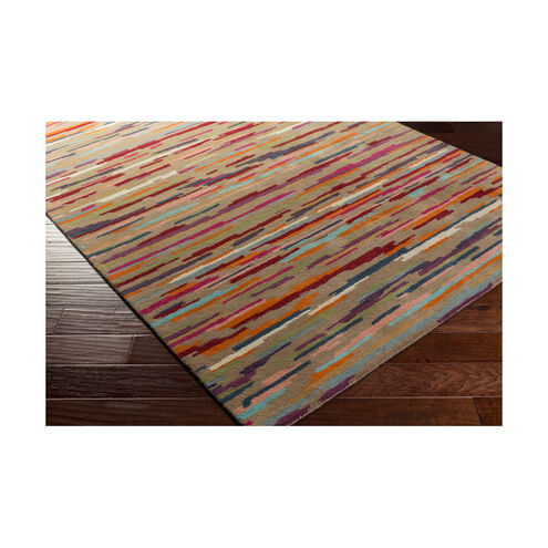 Harlequin 120 X 96 inch Brown and Red Area Rug, Wool