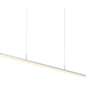 Stiletto LED 60 inch Bright Satin Aluminum Pendant Ceiling Light