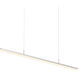 Stiletto LED 60 inch Bright Satin Aluminum Pendant Ceiling Light