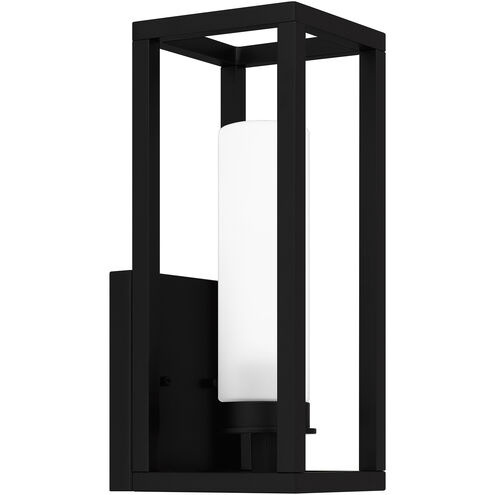 Neville 1 Light 5 inch Matte Black Outdoor Lantern