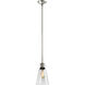 Zigrina 1 Light 7.13 inch Polished Nickel with Satin Brushed Black Pendant Ceiling Light