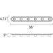 Essentials - 712x 6 Light 36 inch Satin Nickel Bath Vanity Wall Light
