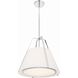 Fulton Pendant Ceiling Light in Polished Nickel