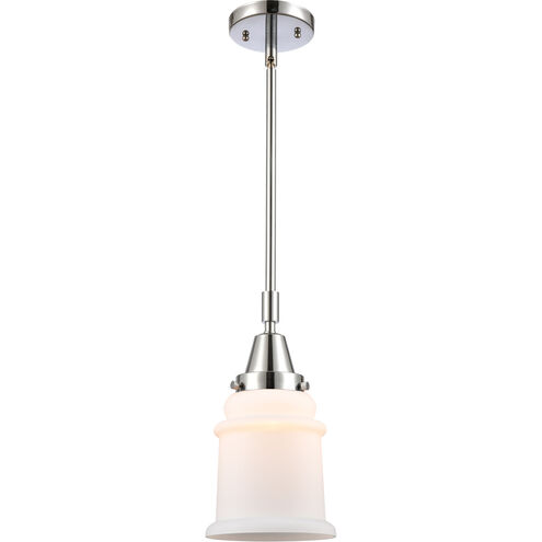 Franklin Restoration Canton LED 6.5 inch Polished Chrome Mini Pendant Ceiling Light in Matte White Glass