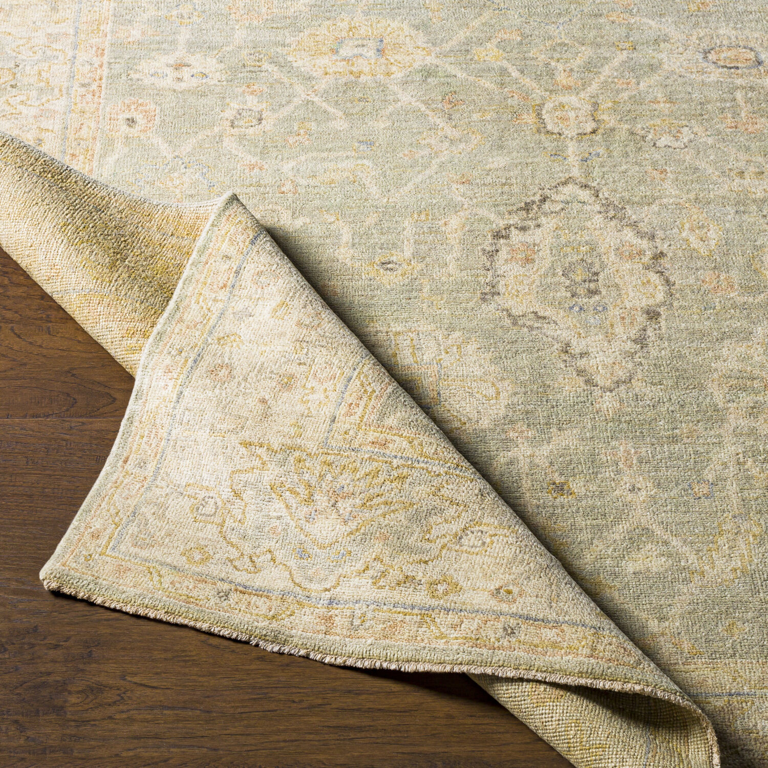 Normandy 108 X 72 inch Taupe Rug in 6 X 9, Rectangle