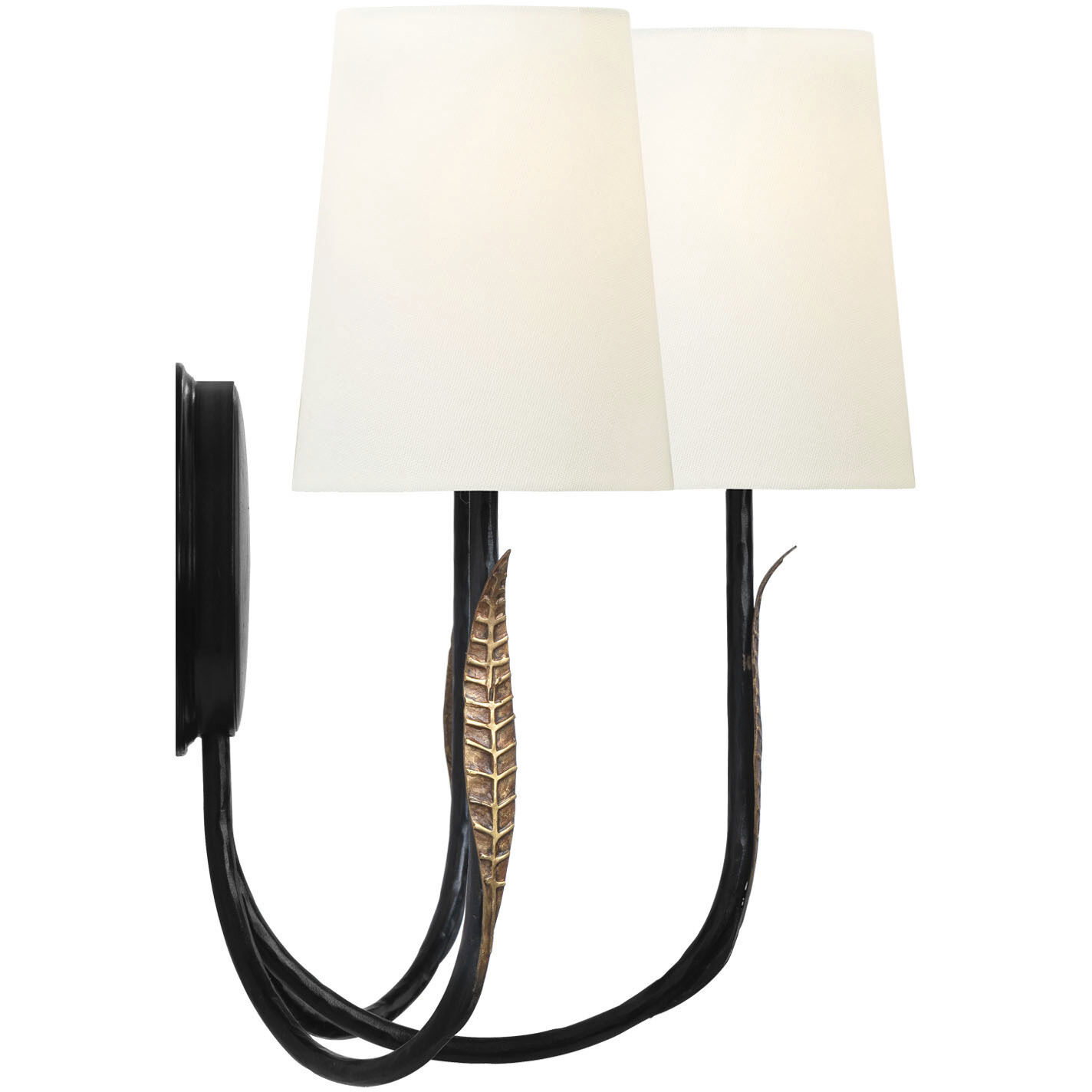 Thomas O'Brien Kairos LED 17.5 inch Aged Iron and Roman Bronze Triple Sconce Wall Light