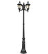 Stonebridge 3 Light 85 inch Swedish Iron Outdoor Pole Lantern