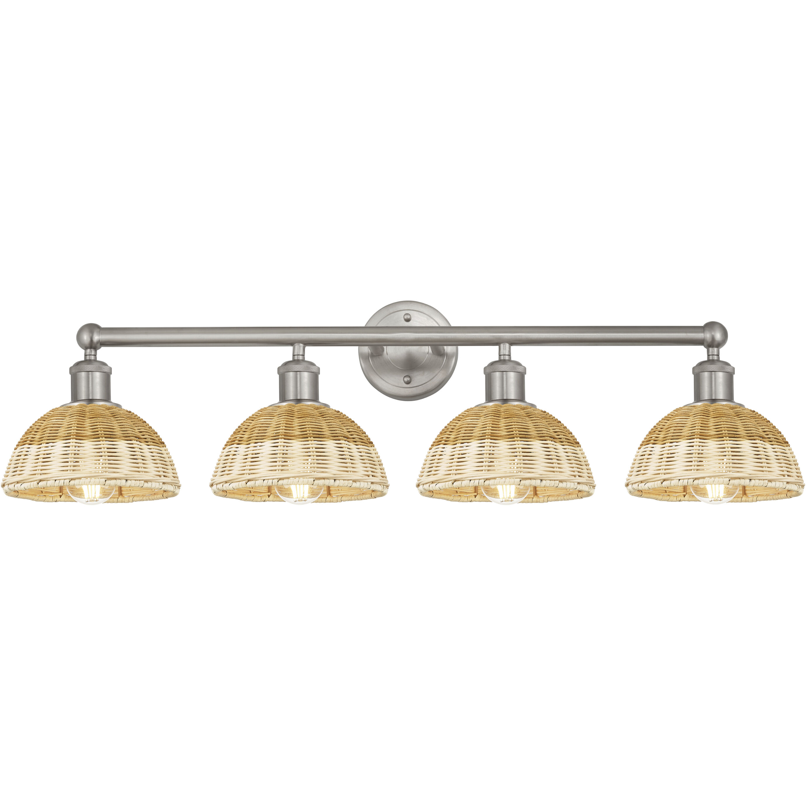 Edison Bristol Natural II 4 Light 35.00 inch Bathroom Vanity Light