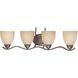 Triton 4 Light 29 inch Sable Bronze Wall Lamp Wall Light